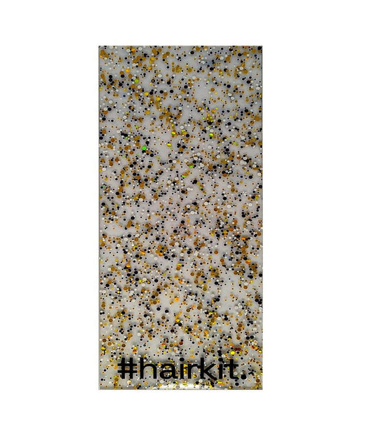 Hashtaghairkit black white and gold glitter hairdressing balayage board