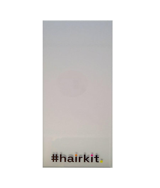 Clear Acrylic hairdressing balayage board with #hairkit logo