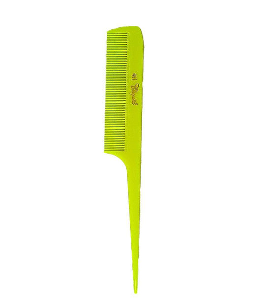 hashtaghairkit Fluorescent yellow rat tail comb